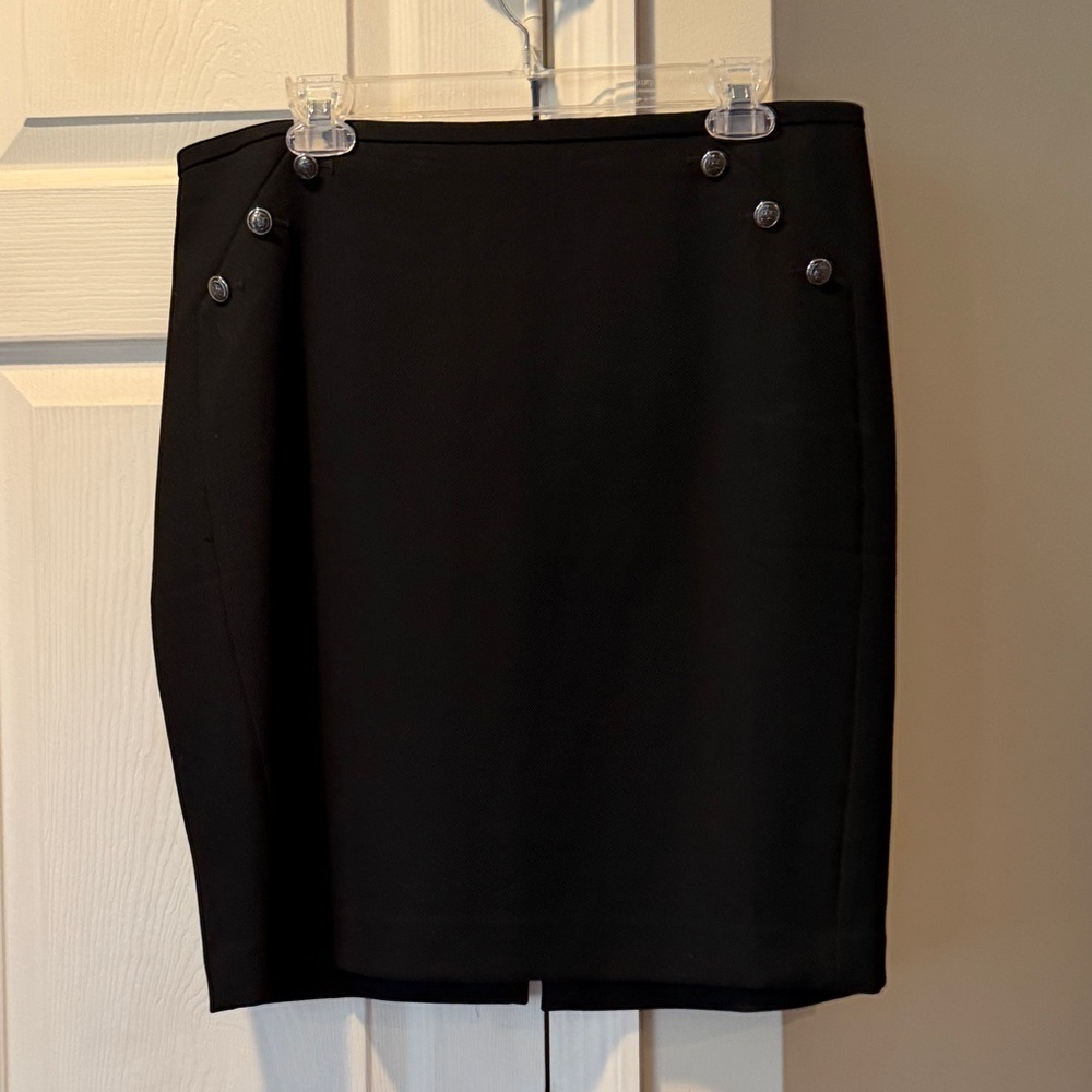 White House Black Market Elegant Black Pencil Skirt